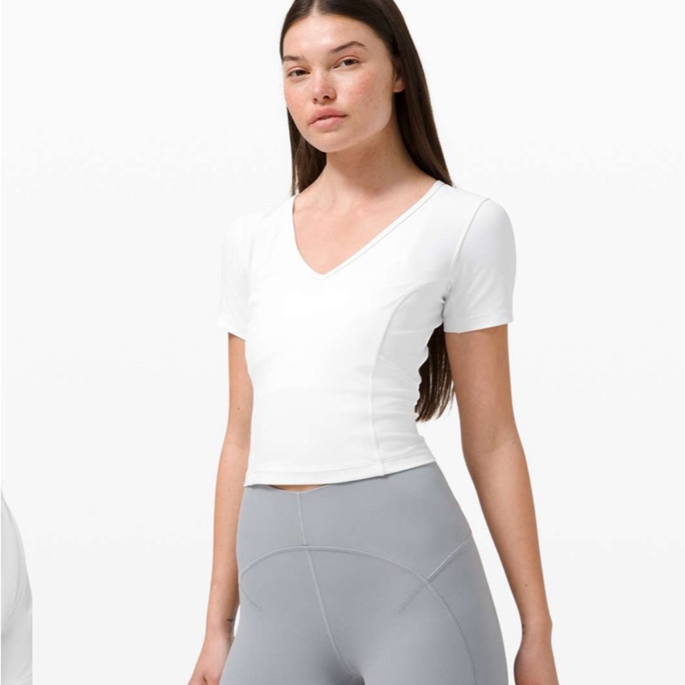 Lululemon Nulu Cropped Slim Yoga Short Sleeve